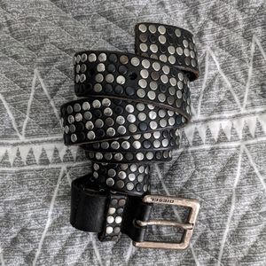 Diesel Leather Mens Studded Belt SZ42